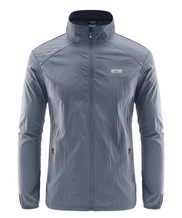Men's Lightweight Sun Protection Jacket – UPF 40+ Nylon Windbreaker For Summer (7 Sizes, 5 Colors)_viptrois.com