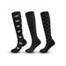 Outdoor sports pressure socks black and white fashionable men's and women's running elastic compression socks_viptrois.com