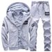 Men's Clothing 2026 Autumn And Winter Style Plus Velvet Thickened Sports Leisure Two-piece Men's Suit Cross-border_viptrois.com
