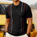 2025d Clothing Summer New Casual Knit Men's Short Sleeve Thin Business Polo Shirt SY0183_viptrois.com