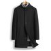 Loom Loom 2019 Source Winter Men's Mid-Length Slim Wool Woolen Trench Coat Jacket_viptrois.com