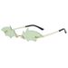Personalized Bat Sunglasses Exaggerated Sunglasses 2022 New Frameless Trendy Sunglasses Fashion Trends_viptrois.com