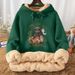 Autumn And Winter Fleece Thickened Sweater Men's Autumn And Winter New Hooded Winter Top Trendy Coat_viptrois.com
