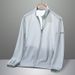 Sun protection clothing men's summer new style ice silk thin stand collar sun protection clothing jacket outdoor anti-ultraviolet skin clothing _viptrois.com