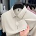 Men's Clothing Nylon Nylon Ice Silk Seamless Short Sleeved Polo Shirt Men's Summer Lapel Casual Elastic Non Iron T Shirt Men's Clothing Wholesale_viptrois.com