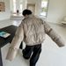 Minimalist Puffer Jacket – Short Quilted Coat With Stand Collar (M-XXL, Black/Brown)_viptrois.com