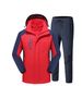 Men's outdoor hardshell men's 3-in-1 detachable autumn and winter windbreaker suit plus pile hiking suit_viptrois.com