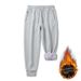 Men's Plus Size Jogger Pants - Winter Fleece-Lined Sweatpants With Drawstring & Tapered Cuff (Grey, Black, Blue) - Sizes M To 8XL_viptrois.com