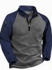A Best-selling Tactical Fleece Jacket For Men, A Warm Stand-up Collar Pullover With A Color-blocked Zipper Sweatshirt_viptrois.com