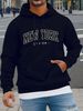 Men's Autumn And Winter Casual Fashion Loose Hooded Sweatshirt New York 1998 Print Warm Long Sleeved Pullover_viptrois.com