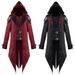Man's clothing Medieval Halloween vintage patchwork coat costume_viptrois.com