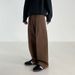 MYQ wide-leg mopping slimming suit pants men's Korean-style loose straight thickened casual pants for autumn and winter cleanfit_viptrois.com