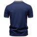 Men's Jacquard Polo Shirt, Soft Tencel Blend Short Sleeve Top For Casual Comfort & Stylish Look Elegant Jacquard Detail_viptrois.com