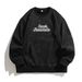 Men's Oversized Dirty Fit Crewneck Sweatshirt With Foam Letter Print - Casual Loose Fit Pullover For Streetwear & College Style_viptrois.com