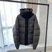 Pure Madeira Down Black Warrior Solid Color Hooded Short Unisex Puffer Jacket Men's Coat_viptrois.com