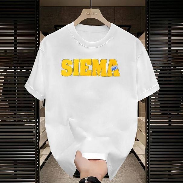 2025 Summer Loose Men And Women Pullover 100% Cotton Short Sleeve T-shirt_viptrois.com