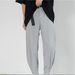 Men's Clothing Trendy Loose Summer Thin Style Cuffed Casual Pants Drape Elastic Men's Nine Point Small Suit Pants_viptrois.com