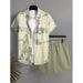 Men's Printed Resort Shirt & Shorts Set - Lightweight Summer Casual Outfit With Open Front_viptrois.com