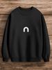 Polar Fleece Solid Color Round Neck Sweater Mens Candy Cotton Long Sleeve Working Clothes_viptrois.com