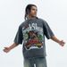 Summer Autumn New American Street Washed Vintage Printed Loose Cotton Unisex Short Sleeve T-Shirt_viptrois.com