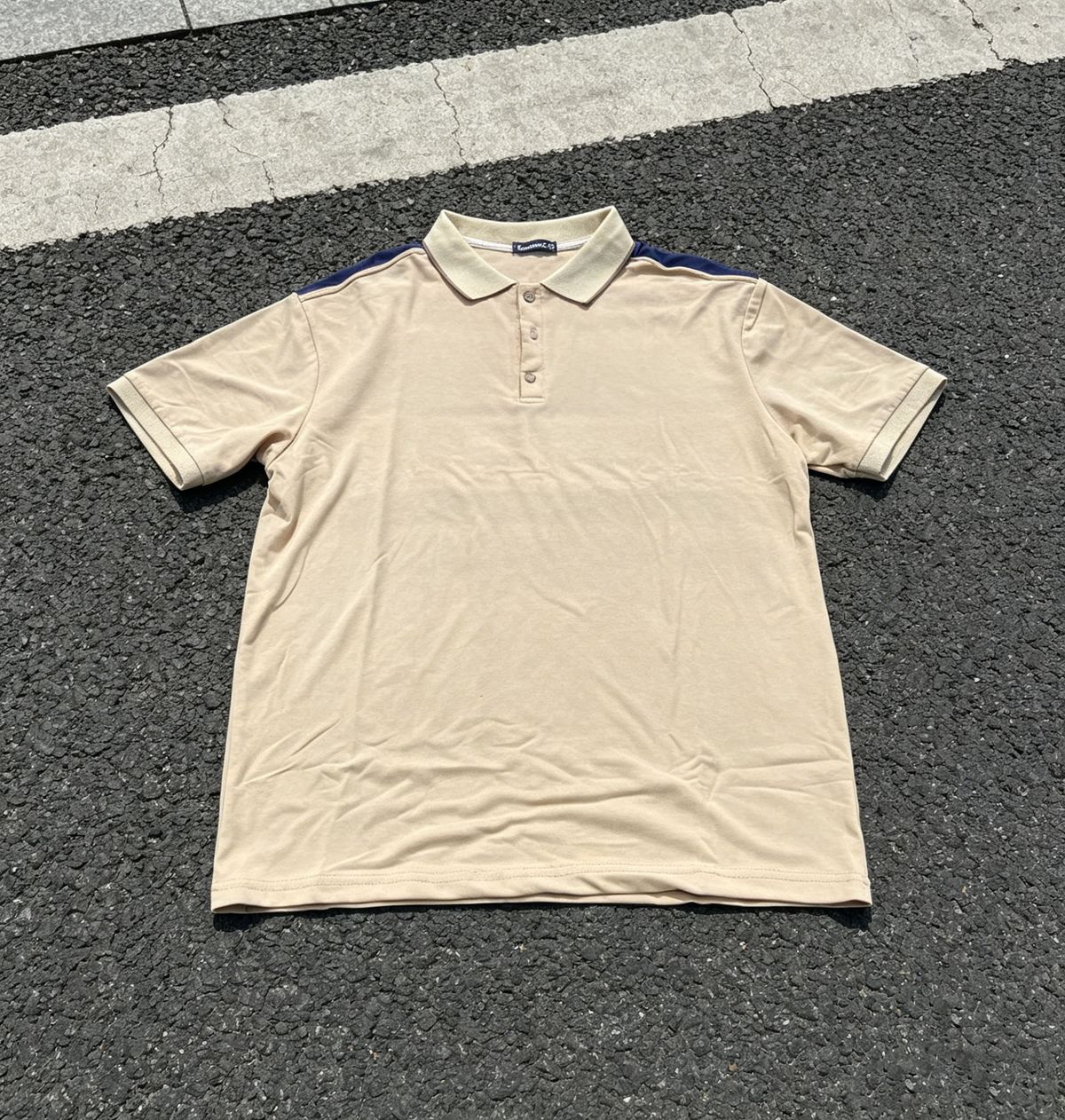 Men's Clothing High Quality Color Matching Lapel Polo Shirt Men's Trendy Brand All Match New Youth Short Sleeved Slim T Shirt_viptrois.com