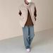 Men's Clothing Waffle Corduroy Cotton Vest Men's Winter Thickened Stand Collar Cotton Vest Jacket Atmosphere Casual Layered Top_viptrois.com