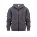 Men's Fashion Zip-Up Hoodie With Arm Pockets – Winter Casual Sports Jacket For Men, Warm Fleece Lining, Loose Fit, Stylish Streetwear_viptrois.com