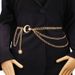 European and American Cross-border Jewelry Fashion All-match Moon Sun Metal Waist Chain Simple Matching Skirt Pants Decorative Waist Chain_viptrois.com