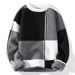 Pure 2024 Men's Pullover Knit Autumn Winter Round Neck New White Base Pattern Sweater For Cross-Border Foreign Trade_viptrois.com
