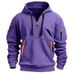 Men's Clothing Sweatshirt Hoodie Zipper Multi Pocket Pullover Men's Sports Casual Jacket_viptrois.com