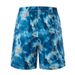 Men's Clothing Ink Wash Style Elastic Waist Shorts - Comfortable Mid-Thigh Casual Drawstring Pants With Pocket_viptrois.com