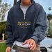 Men's Clothing Stylish Half-Zip Hoodie Trendy Print Soft Fleece Lining Comfortable Breathable Streetwear Fashion Casual Urban Wear ( Multiple Colors)_viptrois.com