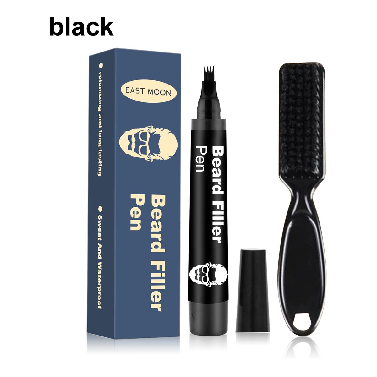 Beard Filling Pen Is Detachable And Easy To Use, Making It Easy To Create Thick Beard Hairlines_viptrois.com