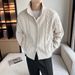 Pure 2023 Autumn Winter New Cable Knit Cardigan Men's Korean Style Loose Versatile Solid Color Sweater Thickened Coat Top_viptrois.com