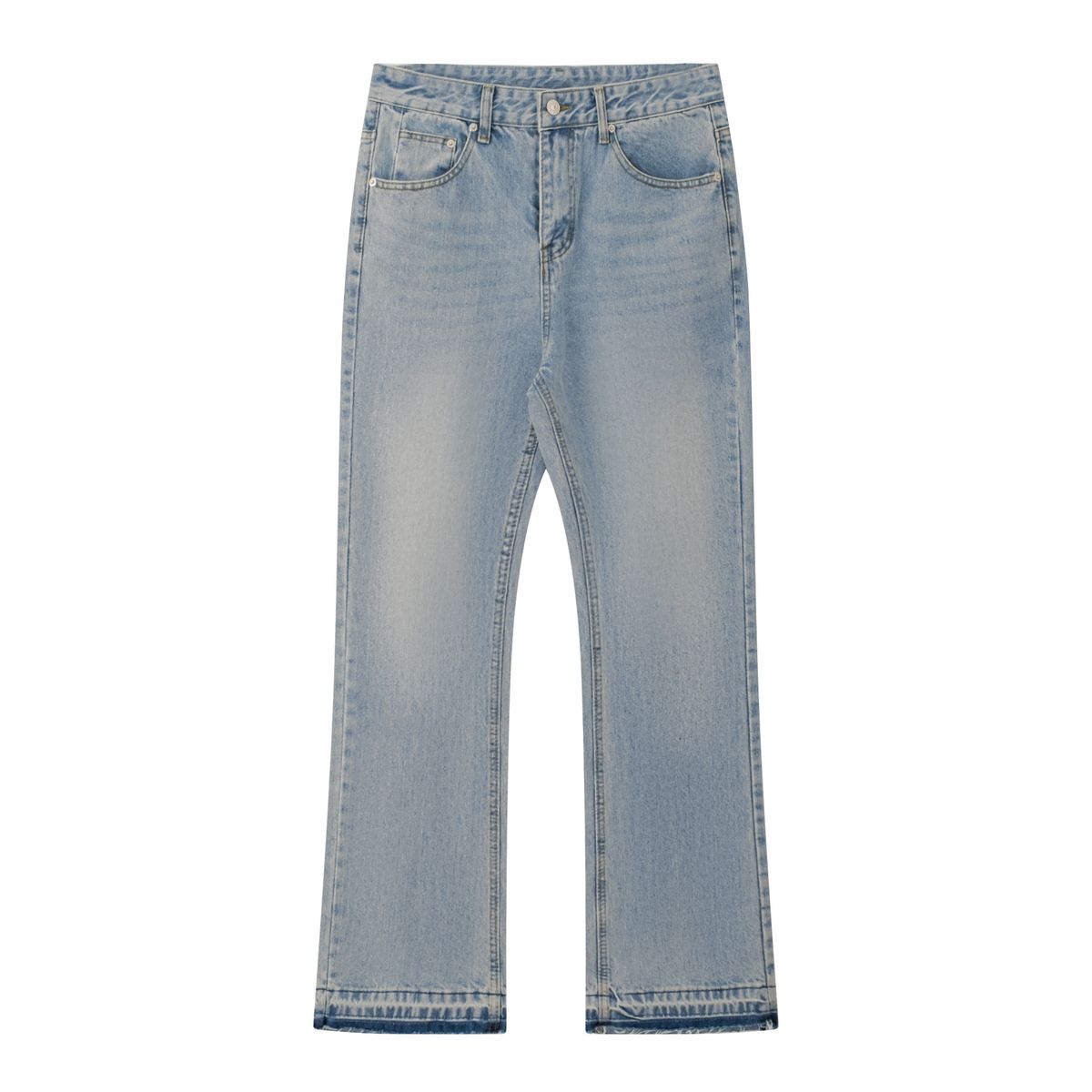 Men's Clothing American Cleanfit Blue Tassel 507 Jeans Vintage Washed Distressed Trousers_viptrois.com