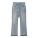 Men's Clothing American Cleanfit Blue Tassel 507 Jeans Vintage Washed Distressed Trousers_viptrois.com