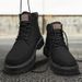 European Warm Series Martin Autumn Men's 2025 New Winter British Style Sports Casual Work Mid-Top Leather Boots Waterproof Trendy Shoes_viptrois.com