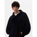 Men's Clothing Retro Strap Design Hooded Sweatshirt Loose Casual Cleanfit Hoodie Cardigan Jacket Top_viptrois.com