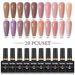 Parkson 20 Colour Gel Nail Polish Set For Manicure Semi Permanent Nude Pink Gel Varnish Wholesale UV Gel Lacquer Nail Art Kits_viptrois.com