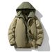 Men's Jacket 2025 Winter Hooded Couple Two-Piece Mountain Style 90% White Duck Down Color Block Warm Loose Coat For_viptrois.com