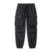 Men's Clothing Waterproof Casual Pants Loose Multi Pocket All match Cuffed Trousers_viptrois.com