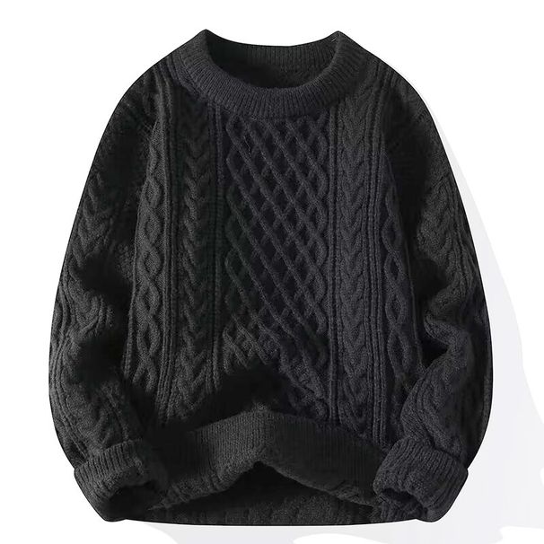 Men's Zodiac Year Red Cable Knit Cardigan - Thick Winter Sweater For Christmas & Couple Wear_viptrois.com