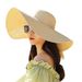 Wide Brim Straw For Women Protection Beach Vacation Travel Internet Celebrity Fresh Style Versatile Sun Hat_viptrois.com