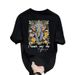 Men's Clothing Pure Cotton Printed Short Sleeved Trend Casual Round Neck T Shirt_viptrois.com