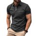 Summer 2025 Polo Men's Sports Polo Shirt Zip-up Pocket Quick Selling Cross-border European American Stock Clothing_viptrois.com