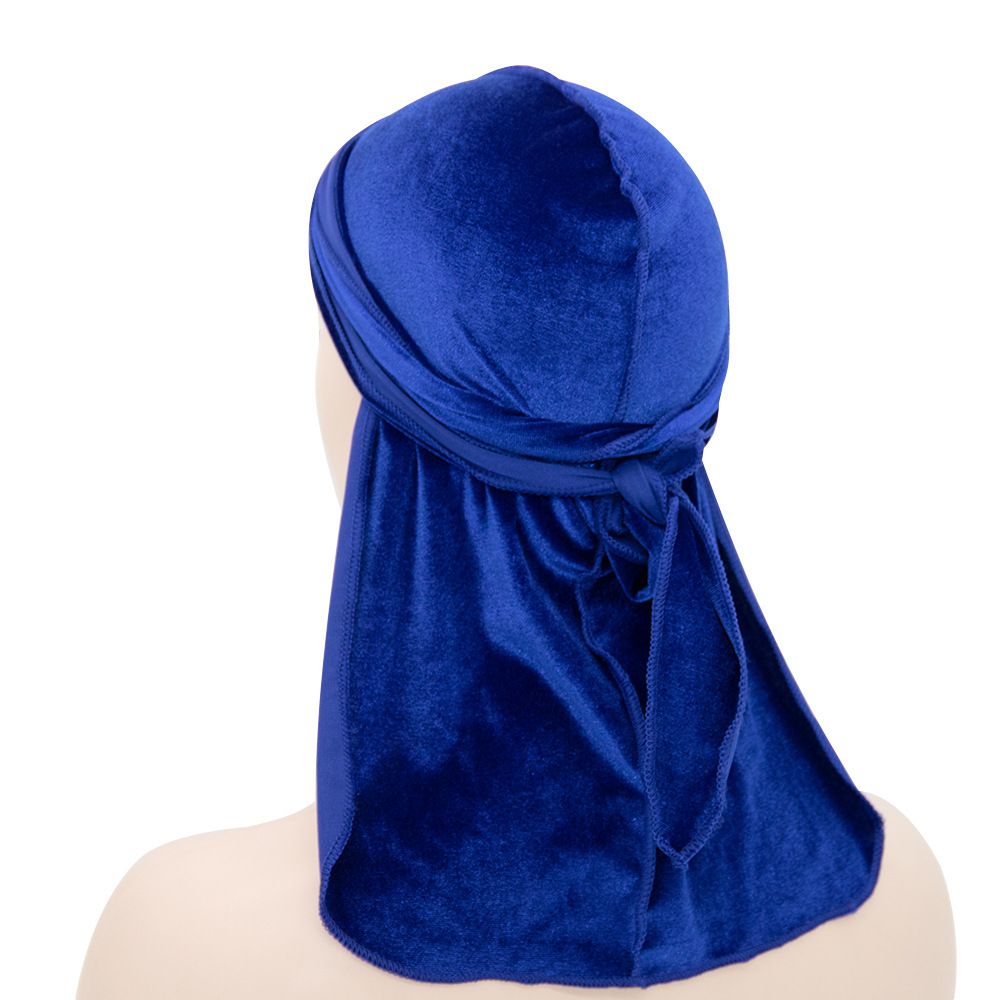 Unisex Velvet Long Tail Pirate Hat Hip Hop Oversize Turban Hat_viptrois.com
