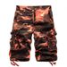 Men's Camouflage 5-Point Pants Washed Multi-Pocket Large Size Loose Workwear Shorts Casual Sports Shorts_viptrois.com