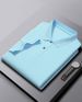 7A Antibacterial Men's Solid Color Short Sleeved Polo Shirt_viptrois.com