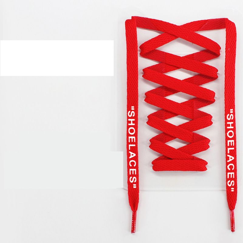 Letter Shoelace Colorful Polyester Flat Shoelaces Suitable For Casual Shoes Canvas Shoes Sneakers White Shoes_viptrois.com