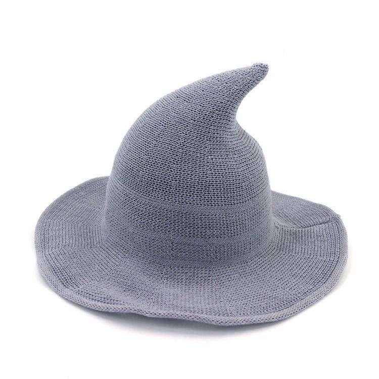 Halloween Cotton Wizard Witch Hat Spire Foldable Magic Hat_viptrois.com